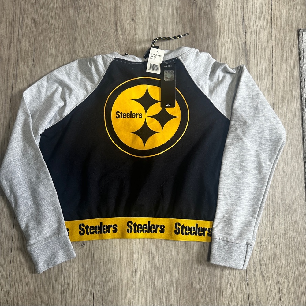 NFL Team Apparel Steelers Hoodie NEW
